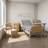 Healthcare Wooden Armchair with Cane Holder for Elderly Care & Hospital Patient Rooms