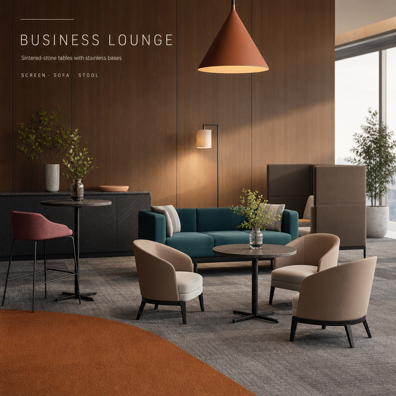 Commercial Lounge Furniture Set for Office Negotiation Areas & Hotel Lounges