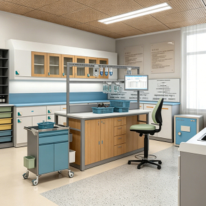 Dispensing Room Furniture for Hospital Medical Modular | Custom PIVAS Workstations
