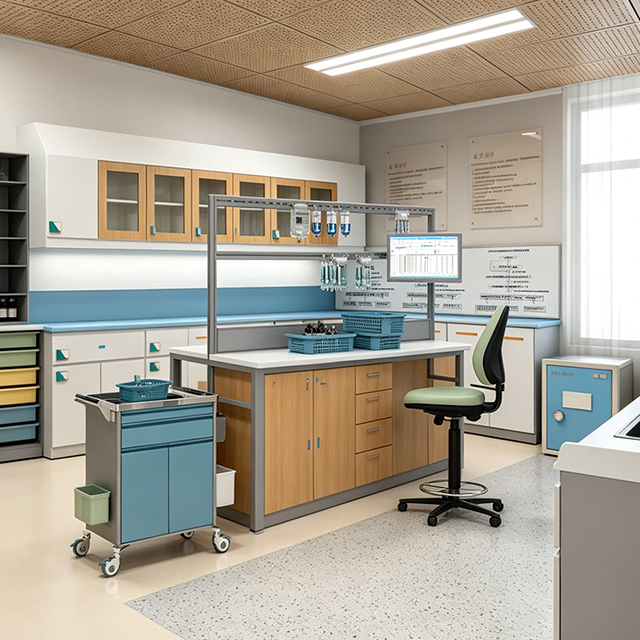 Dispensing Room Furniture for Hospital Medical Modular | Custom PIVAS Workstations