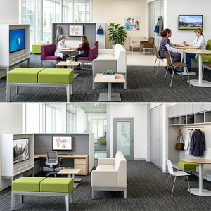 Hospital Staff Breakroom Furniture | Modern Clinic Lounge & Cafeteria Set