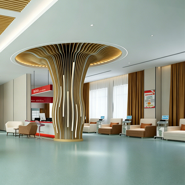 Modern Hospital Public Area Furniture Set - Antibacterial Healthcare Waiting Room Chairs & Medical Reception Desks