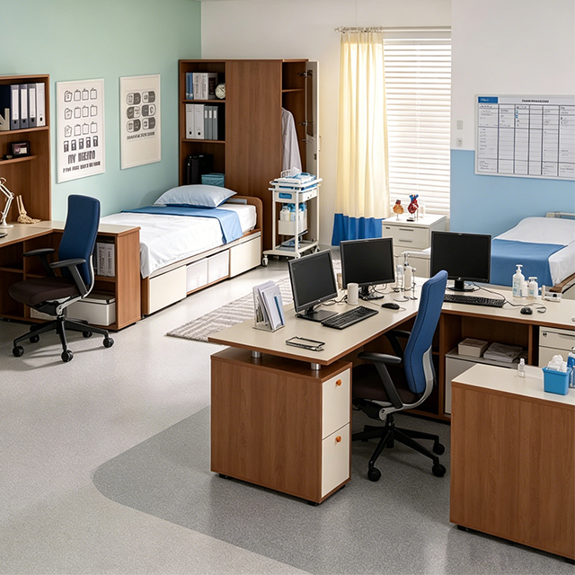 Integrated Hospital Staff Duty Room & Executive Physician Office Furniture