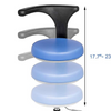 Adjustable Ergonomic Tall Lab Stool With Backrest