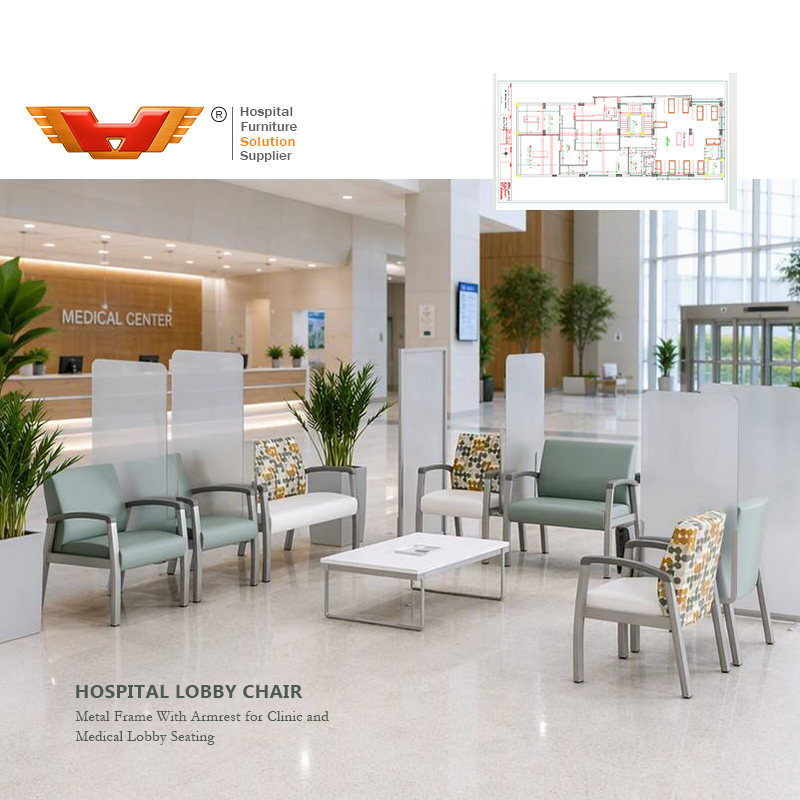 Healthcare Waiting Room Armchair for Hospital & Outpatient Clinics