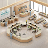 Modern Modular U-Shaped Nursing Station for Hospital Reception - Custom Antimicrobial Medical Service Desk Manufacturer