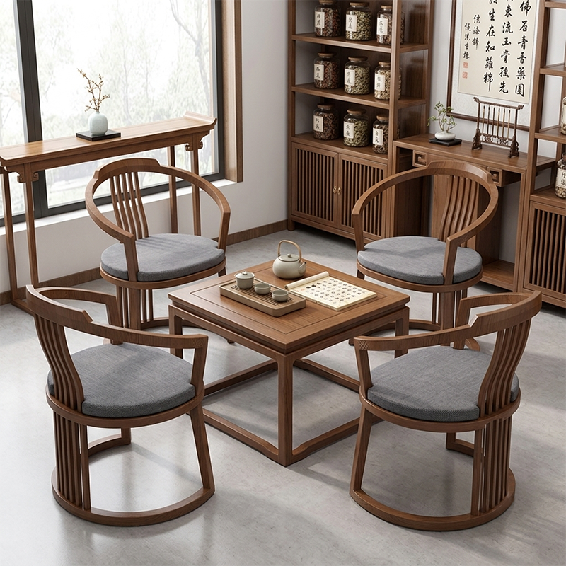 Chinese Solid Wood Armchair for Healthcare & Senior Living