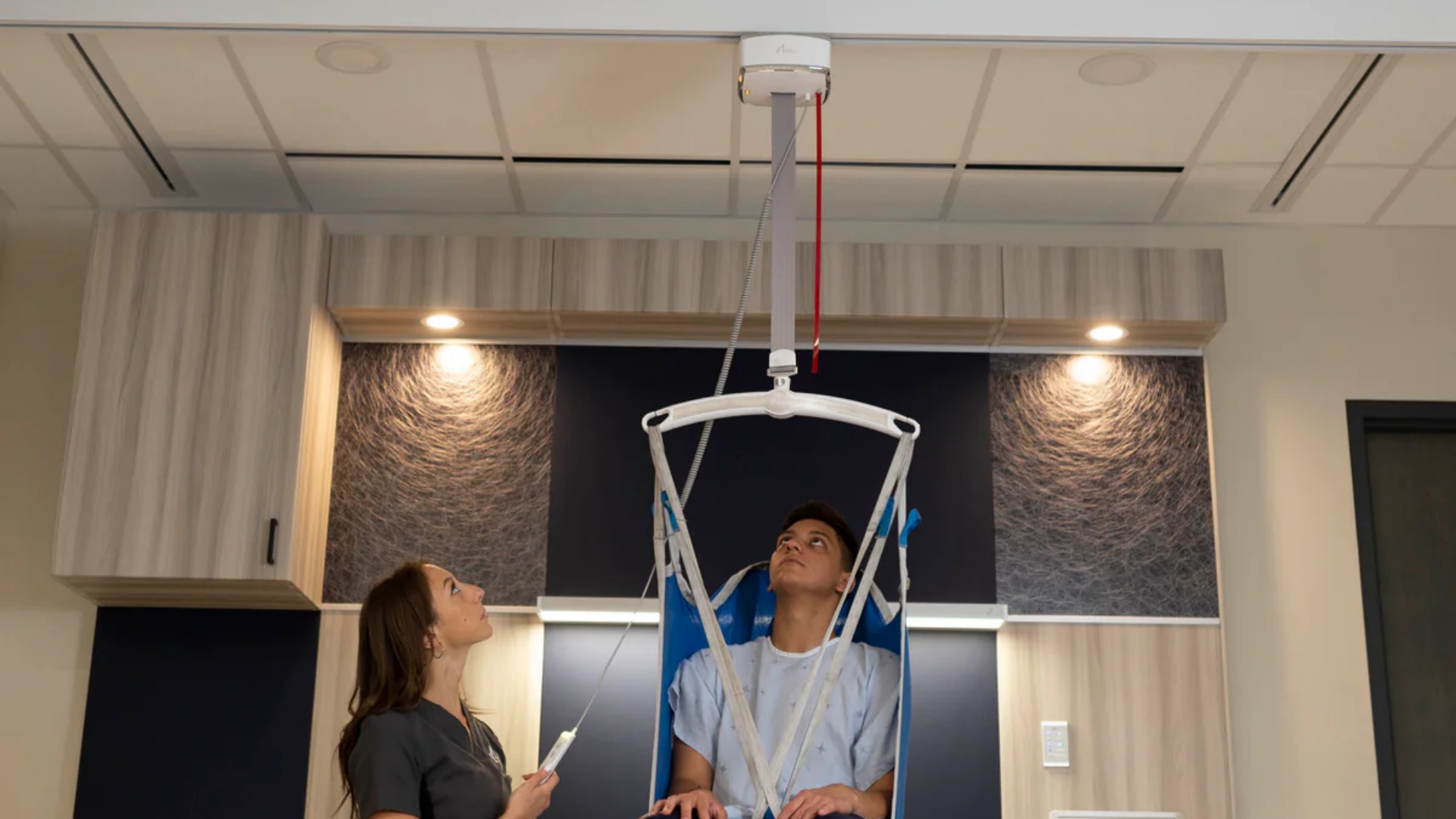 Ceiling-Mounted Patient Lift Chairs