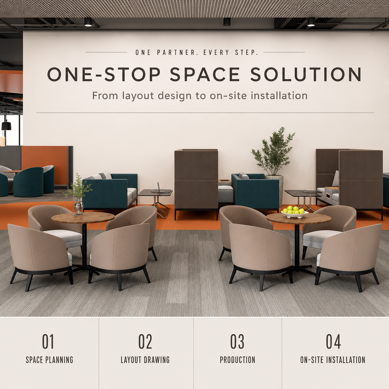 Commercial Lounge Furniture Set for Office Negotiation Areas & Hotel Lounges