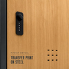 Wood Grain Metal Locker Cabinet with Ventilated Lockable Doors