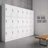 Multi-Compartment Metal Locker Cabinet for Hospital Staff Rooms