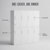 Two Door Steel Wardrobe Locker for Hospital Staff Changing Rooms