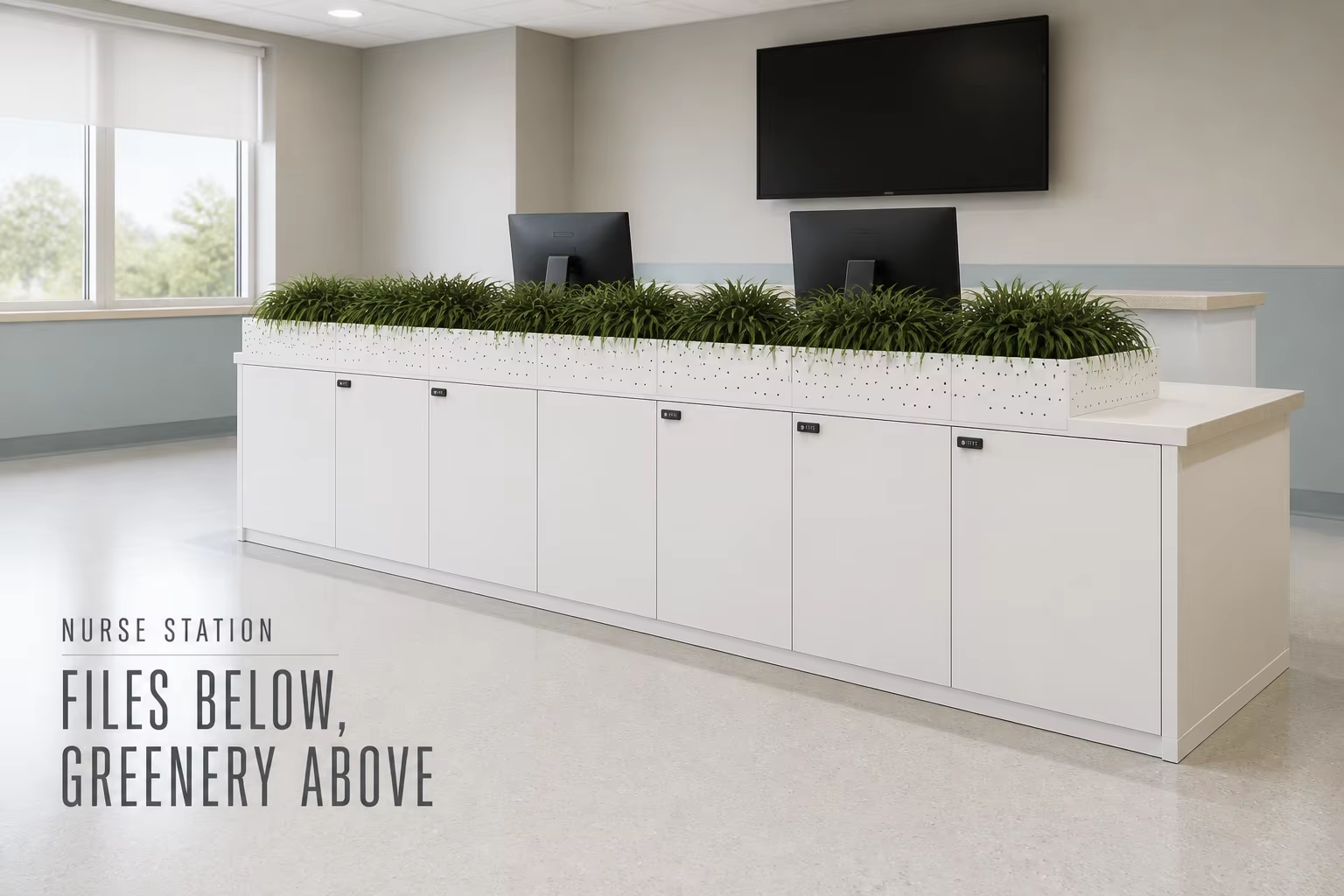planter divider cabinets in a hospital open staff office lockable metal storage cabinet