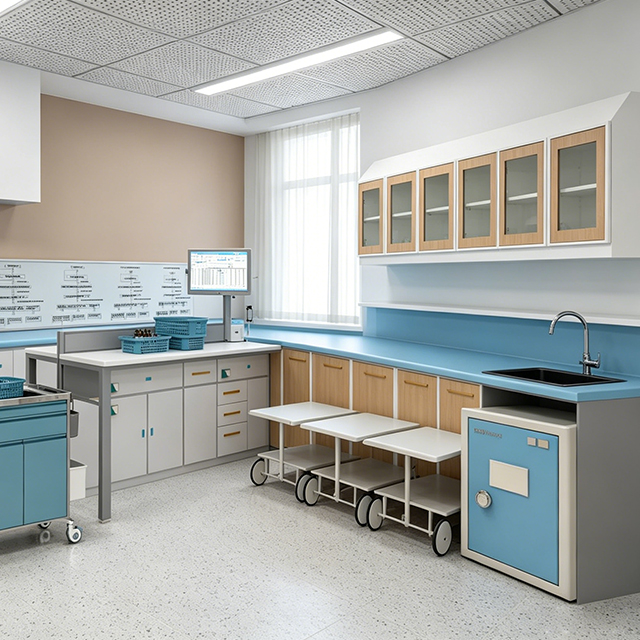 Dispensing Room Furniture for Hospital Medical Modular | Custom PIVAS Workstations
