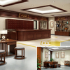 Medicine Clinic Furniture Set - Premium Traditional Chinese Solid Wood TCM Consultation Desks & Acupuncture Treatment Beds