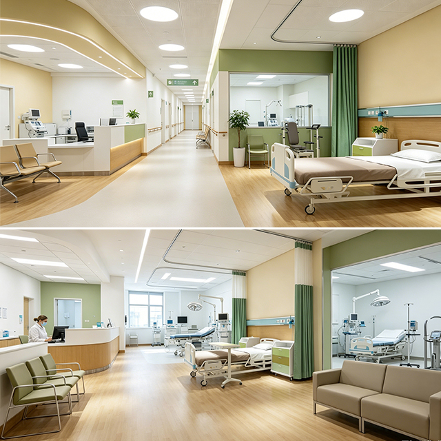 Hospital Ward Furniture Set - Integrated Healthcare Space Solutions