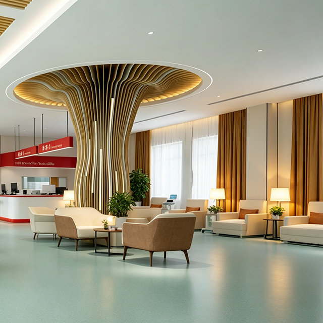 Modern Hospital Public Area Furniture Set - Antibacterial Healthcare Waiting Room Chairs & Medical Reception Desks