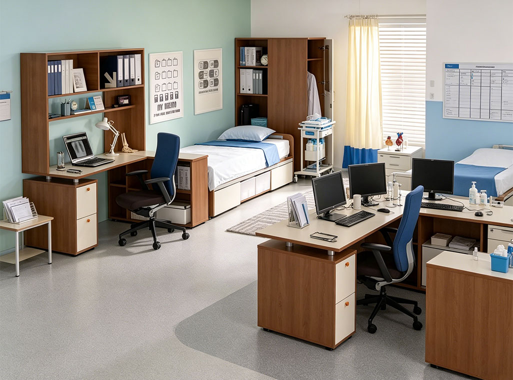 Turnkey Healthcare Staff Lounge Layout