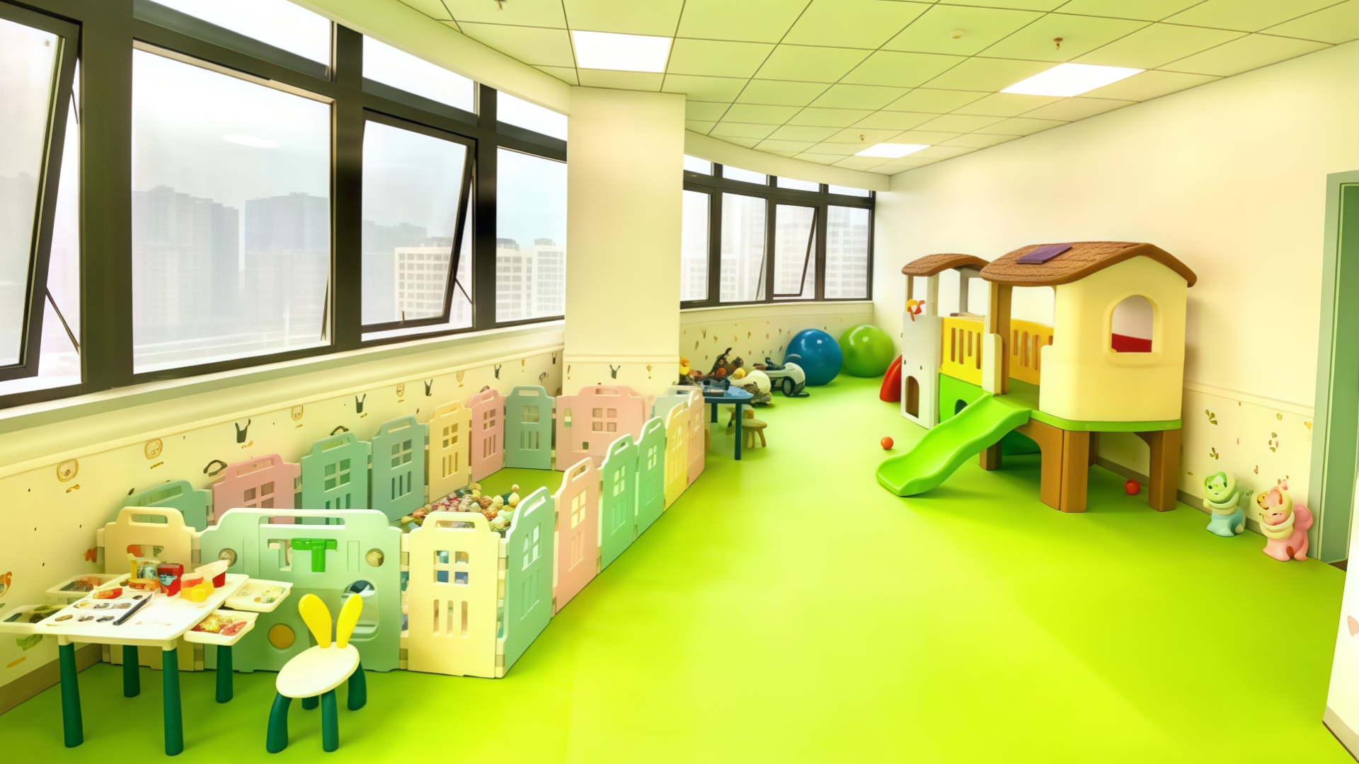 children play area in hospital