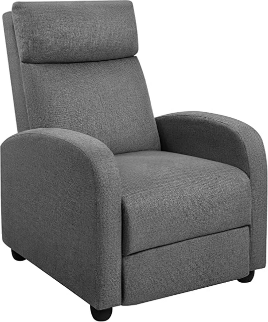 Light Grey Adjustable Reclining Lash And Massage Chair