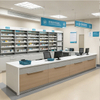 Custom Hospital Nurse Station Reception Desk Furniture - Anti-microbial Solid Surface Medical Clinic Consultation Counters