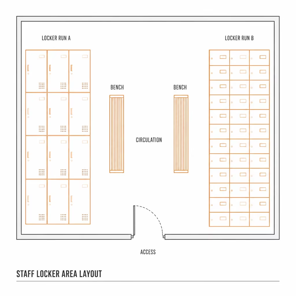 Multi-Compartment Metal Locker Cabinet for Hospital Staff Rooms