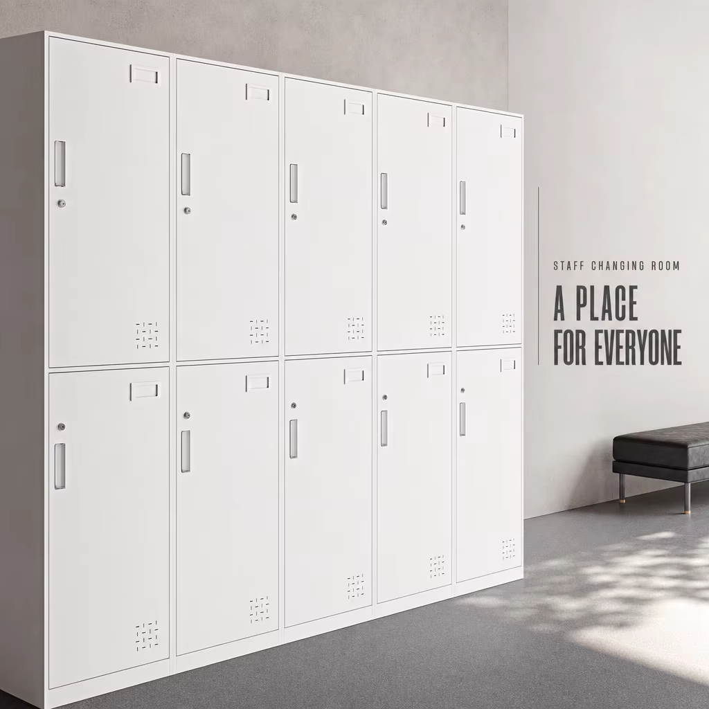 Two Door Steel Wardrobe Locker for Hospital Staff Changing Rooms