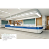 Custom Hospital Nurse Station Reception Desk Furniture - Anti-microbial Solid Surface Medical Clinic Consultation Counters