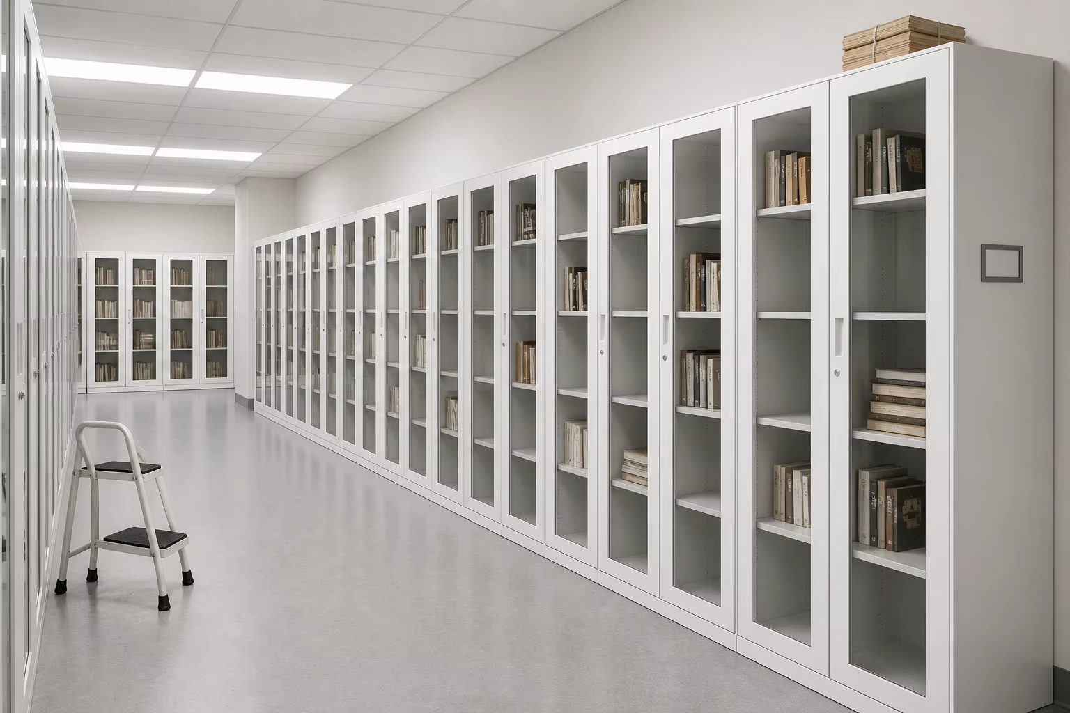 glass door metal filing cabinet for hospital records room Glass Door Storage Cabinet