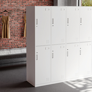 Two Door Steel Wardrobe Locker for Hospital Staff Changing Rooms