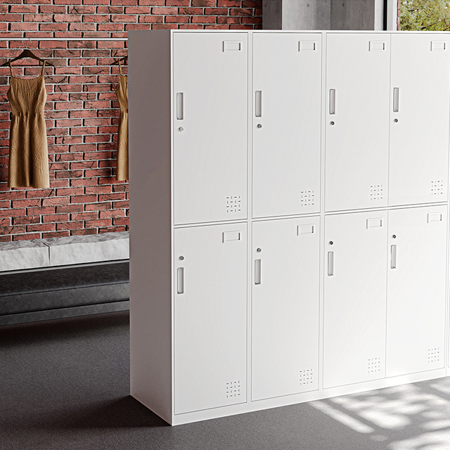 Two Door Steel Wardrobe Locker for Hospital Staff Changing Rooms