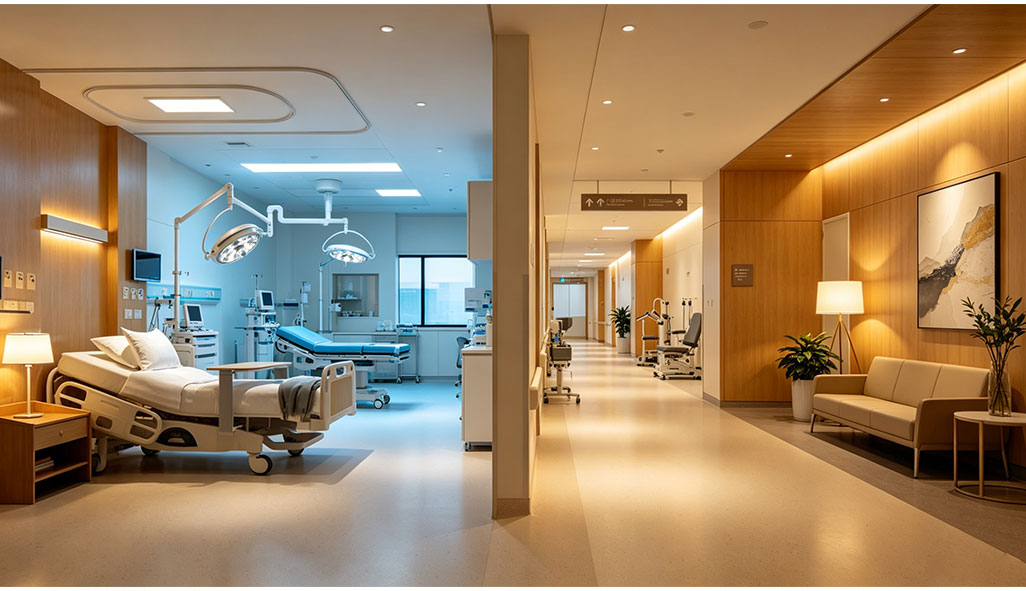 Luxury patient room furniture