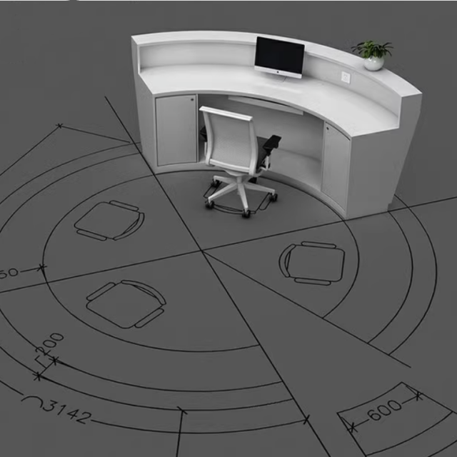 Modular Round Reception Desks