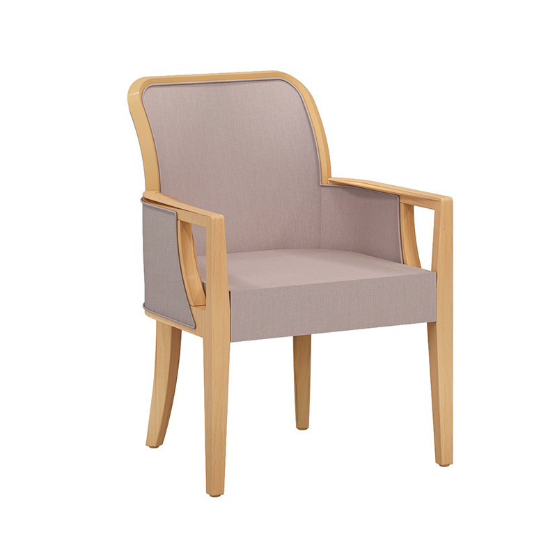 Healthcare Nursing Home Chairs - Wood Grain Metal Assisted Living Armchairs and Senior Patient Patient Patient Patient Room High-Back Lounge Seating