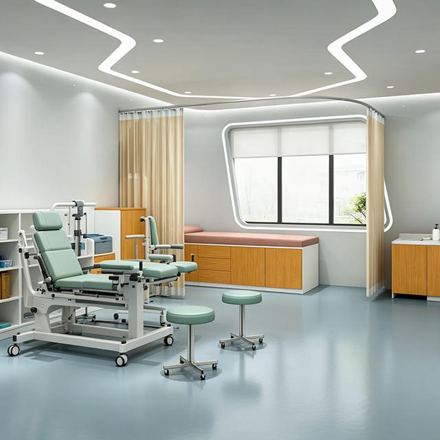 Doctor Consultation Desk Hospital Consultation Room Furniture - Modern Doctor Office Desk & Clinic Examination Suite