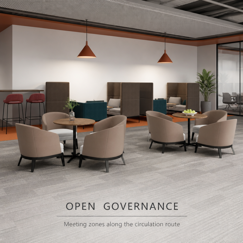 Commercial Lounge Furniture Set for Office Negotiation Areas & Hotel Lounges