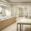 Integrated Hospital Baby Washing Room Furniture Set - Seamless Neonatal Bathing Stations & Medical Infant Care Tables