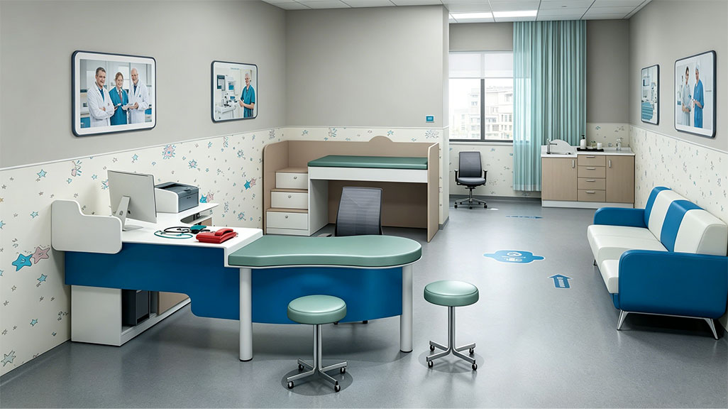 Children's medical examination table