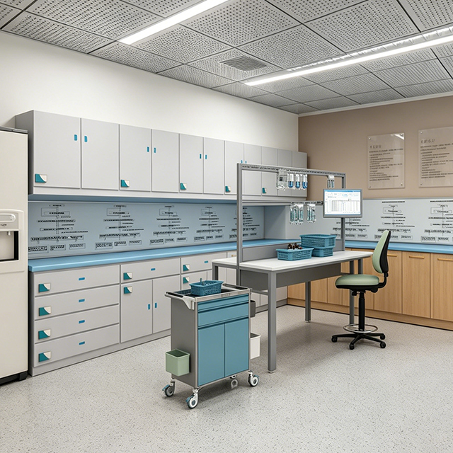 Dispensing Room Furniture for Hospital Medical Modular | Custom PIVAS Workstations