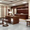 Medicine Clinic Furniture Set - Premium Traditional Chinese Solid Wood TCM Consultation Desks & Acupuncture Treatment Beds