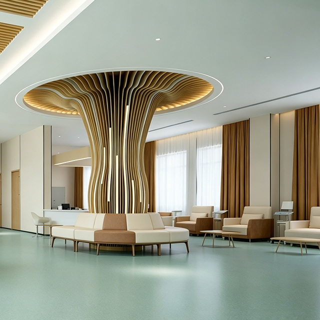 Modern Hospital Public Area Furniture Set - Antibacterial Healthcare Waiting Room Chairs & Medical Reception Desks