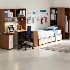 Modular Hospital Locker Room Furniture | Custom Medical Staff Changing Cabinets