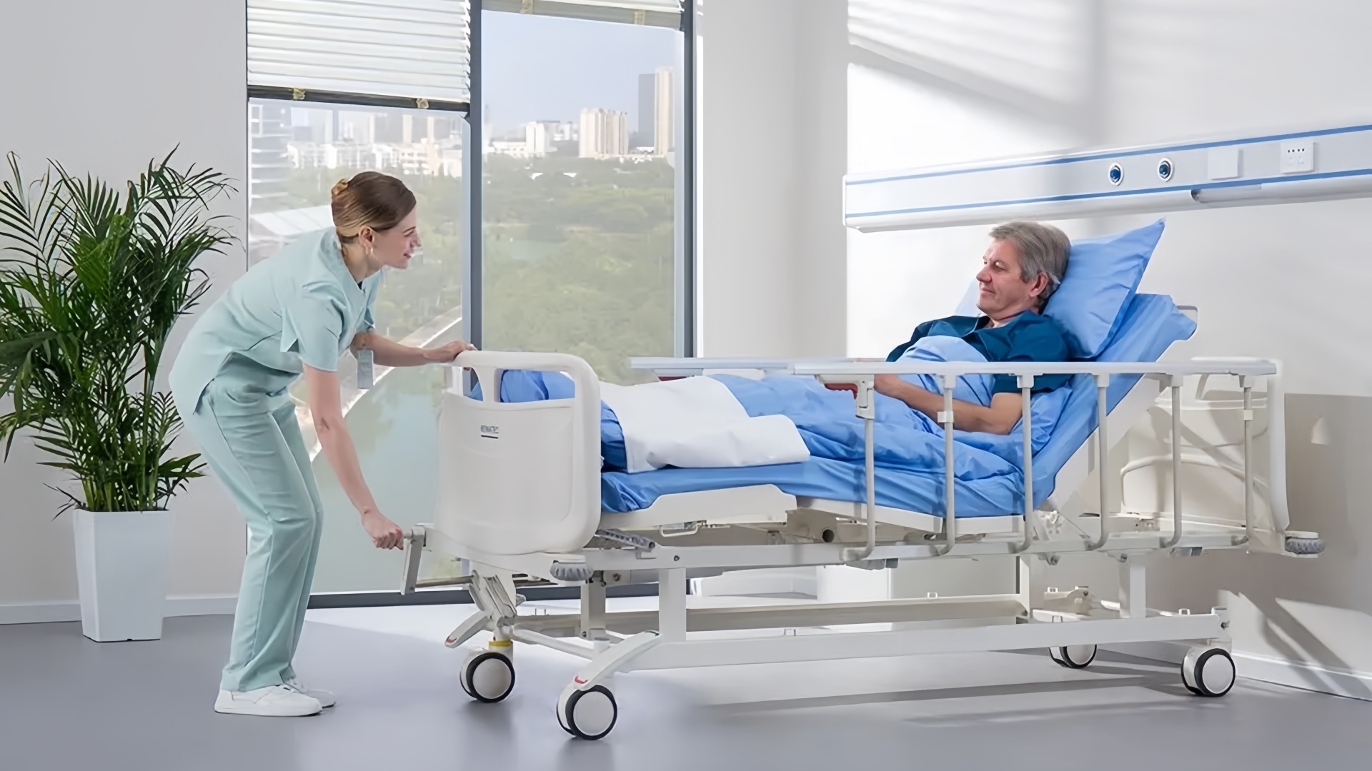 adjustable beds with rails