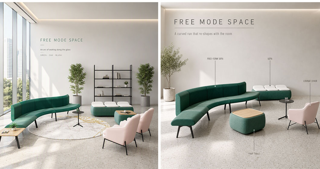 tub lounge chairs with black wire base for public lounges