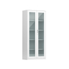Glass Door Metal Filing Cabinet with Lockable Steel Doors