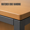 Wood Grain Metal Office Workstation Series with Desk Storage Runs
