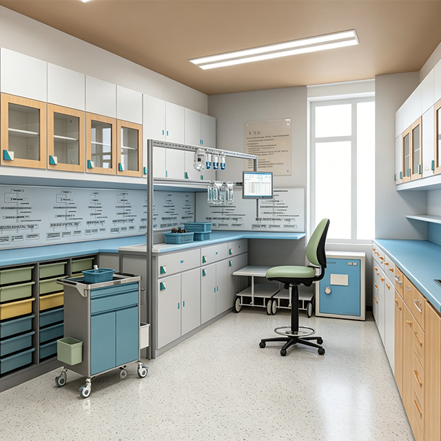 Dispensing Room Furniture for Hospital Medical Modular | Custom PIVAS Workstations