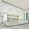 Custom Hospital Nurse Station Reception Desk Furniture - Anti-microbial Solid Surface Medical Clinic Consultation Counters