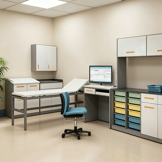 Medical Dressing Room Furniture for Hospital Modular | Clinical Procedure Cabinets