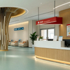 Modern Hospital Public Area Furniture Set - Antibacterial Healthcare Waiting Room Chairs & Medical Reception Desks